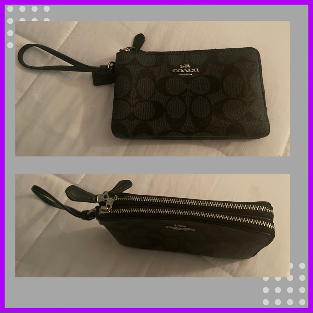 Brand new! Black coach wristlet
